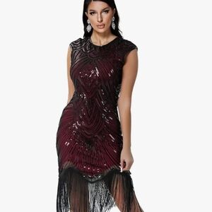 1920s Great Gabsy Flapper Dress